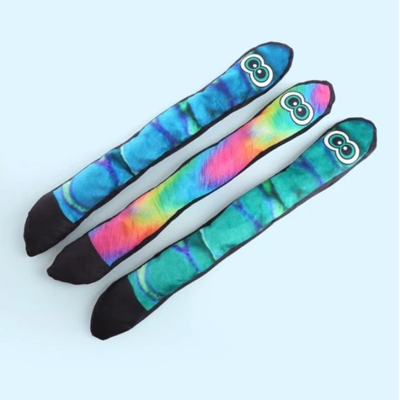 Plush Squeaky Dog Toy – Colorful Durable Snake Design! - Picture 4 of 5